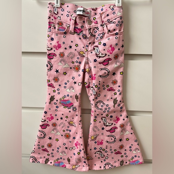 WRANGLER X BARBIE GIRLS FLARE JEANS - Picture 1 of 3